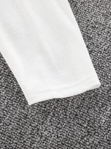 SHEIN 3 sztuki/zestaw Chłopięce Casual Street Fashion Niedźwiedź Wytłoczony Grafika Nadruk Okrągły Dekolt Luźny Dopasowany Długi Rękaw Koszulki, 3 Różne Wzory