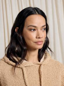 AiiRZ Fluffy Oversized Hoodie And Maxi Skirt Co Ord - Khaki - View 3