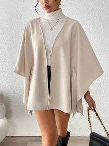 RosyDaze 女士时尚简约休闲百搭罩衫式大衣，秋冬款