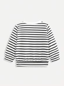 SHEIN Bộ 3 áo nỉ cổ tròn tay dài màu trơn phù hợp cho trẻ sơ sinh/trẻ mới biết đi, thích hợp cho hoạt động ngoài trời, nhà trẻ, thể thao, phù hợp cho mùa thu/đông - Nhiều màu - Xem 7
