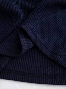 SHEIN 4 pezzi/confezione Magliette a maniche lunghe e collo rotondo per bambini maschi, confezione con combinazioni di più colori