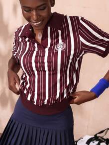 VARSIVA 基本款修身复古女式运动 Polo 衫 - 彩色 - 查看 1