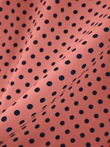 Chiquease 女士圆点长袖简约时尚休闲衬衫 - 粉色 - 查看 4