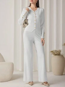 Modelyn قطعة واحدة فستان للفتاة الشابة أنيق وكاجوال ذو لون وردي غامق، مريح وأنيق، فستان مضيف منصة العرض، فستان أكمام واسعة مع ظاهر الكتف الحلقة عبارة عن طقم قطعتين، مناسب للربيع/الصيف/الخريف