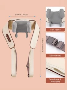 Teckwe Masajeador eléctrico de hombro y cuello 8D, masajeador de cuello con calor, almohada de masaje Shiatsu para el cuello, la espalda, los hombros y los músculos trapezoidales, regalo para hombres, mujeres, mamá, papá, regalo navideño, un regalo de salud para personas mayores, imprescindible para otoño e invierno, artículos esenciales para camping, vacaciones y accesorios de camping