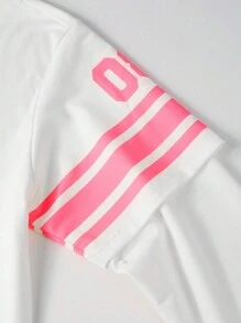 Manfinity EMRG Men's Casual Letter Print Long Sleeve T-Shirt, Autumn