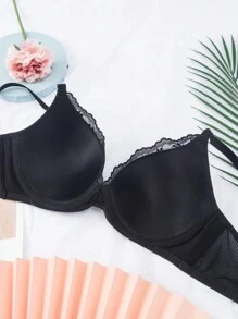 Thin Underwire Sexy Lace Seamless Padded Push-Up Comfortable Bra