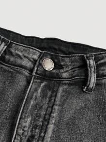 SHEIN Girlism Teen Girls Flared Jeans, Suitable For Everyday Wear In Summer