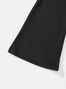 Bộ 2 áo hoodie thường ngày và quần ống loe cho bé gái tuổi mới lớn - Màu Hồng Tươi - Xem 6
