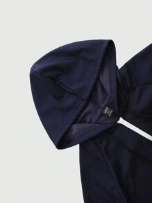 Manfinity Homme Men's Colorblock Zip-Up Front Hooded Jumpsuit, Casual & Minimalist