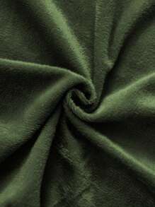 1 件绿色天鹅绒床笠温暖柔软纯色毛绒床笠特大号双人床尺寸，奢华超柔软舒适床单，带 11.8 英寸深口袋，适合秋冬和春季，无枕套宿舍床上用品返校床上用品 - 軍綠色 - 查看 8