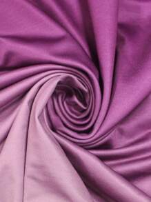 Deep V-Neck Elegant Short Sleeve Dress, Women Summer Clothing - Mauve Purple - View 5