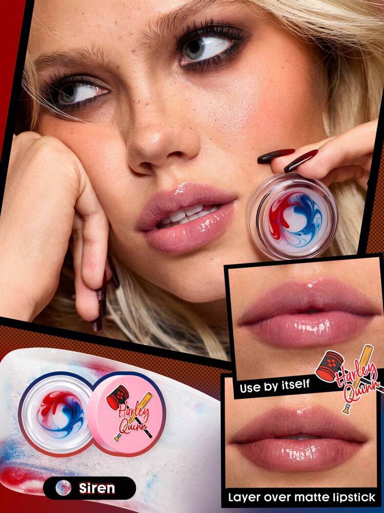 Harley Quinn X SHEGLAM Villainous Misfits Lip Jam Conjunto 3 PeçAs Brilho Labial Hidratante Antiaderente Cuidados Labiais Hidratante Lip Honey Lip Combo Marca Beleza Maquiagem Maquiagens CosméTico Para Mulheres E Garotas Perfeito Para Outono E Inverno Ideal Para Y2K Moda Elegante Adequado Para AniversáRio Dia Das MãEs Carnaval Prenda Festa De Pronto Melhor Cor - Multicolorido - Visão 4
