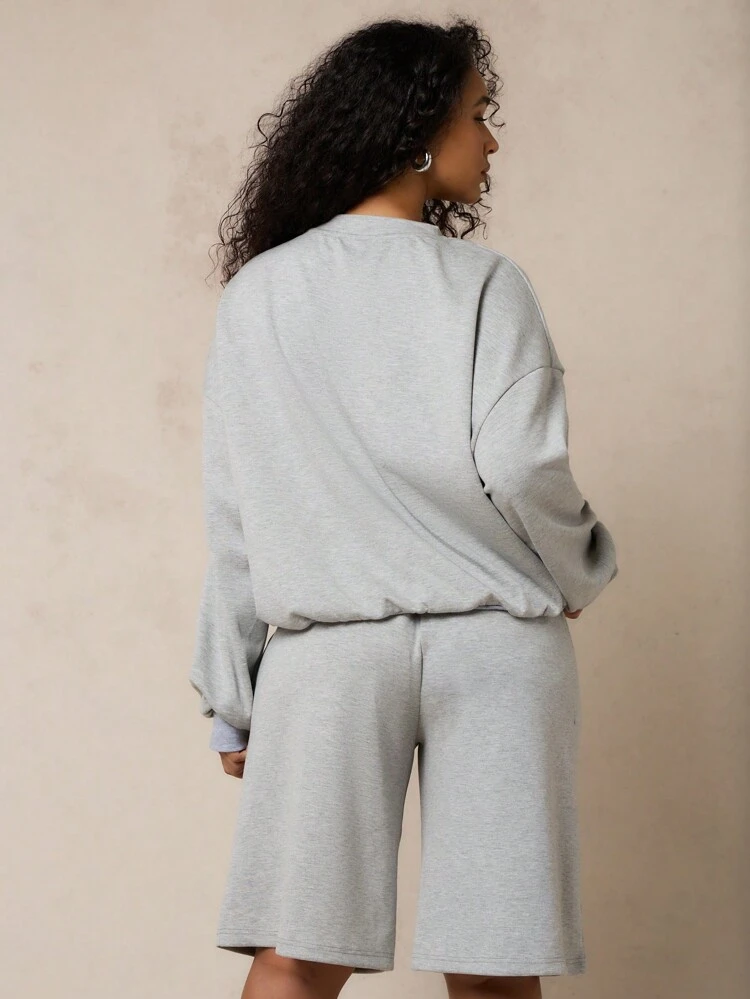 SUMWON WOMEN Short de survêtement avec graphique essentiels