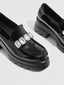 CUCCOO GRLICON Women's Platform & Chunky Heel Loafers, Y2K, Punk, Biker, Cool Girl Style, Suitable For Halloween, Christmas, Party Occasions