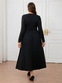 Modelyn Plus Size Leopard Print Tied Dress, Casual And Fashion Suitable For Daily Wear Long Evening Dresses