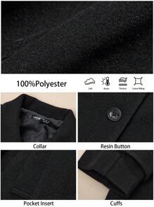 BizChic Black Long Sleeve Coat, Stylish Women's Jacket For Spring And Summer Office Wear, Festive Thanksgiving, New Year, Elegant