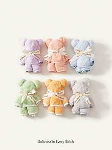 Cozy Pixies Cozycub 婴儿纯色小毛巾 6 件/套