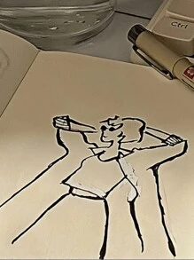 368 页厚笔记本，极具吸引力，适合日常使用，适合情人节、情人节婚礼、生日 - 黑色 - 查看 5