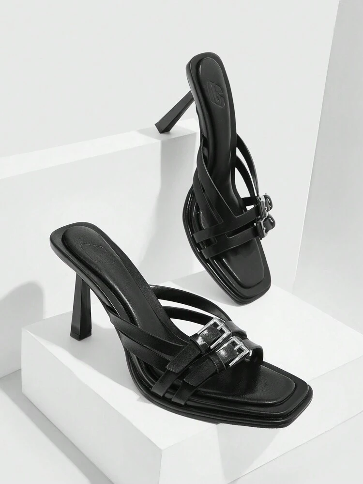CUCCOO GRLICON Women's High Heel Sandals, Y2K Style, Punk Rock, Biker, Cool Girl, Suitable For Halloween, Christmas, Party