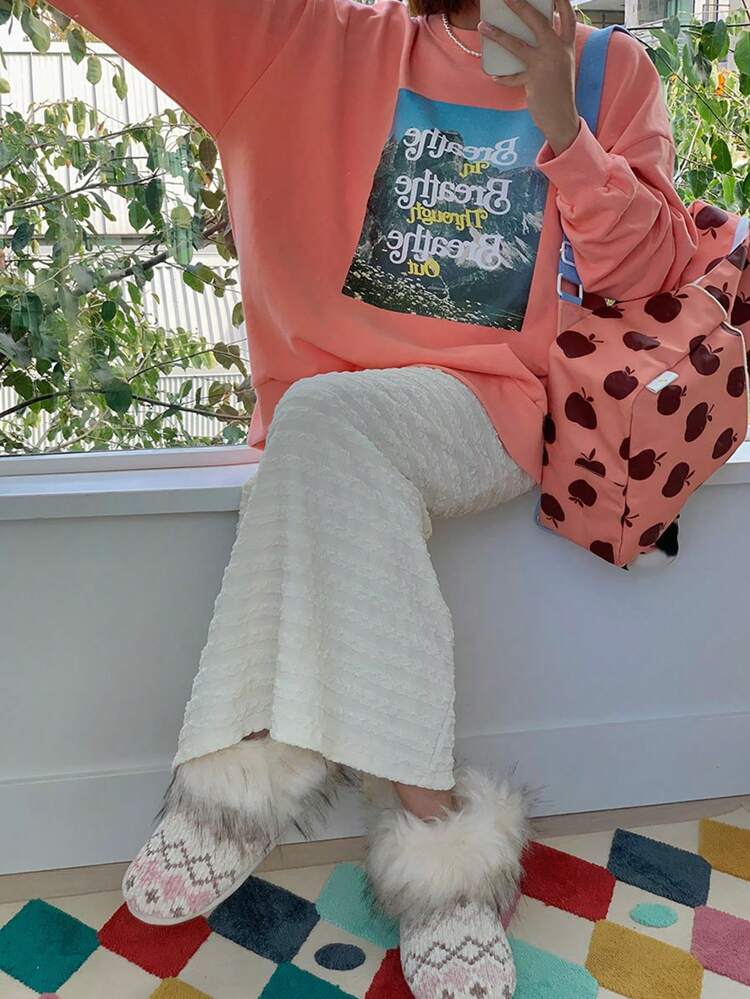 Women Elastic Waist Straight Long Skirt, Textured Fabric, Spring/Summer,Fall Clothes Winter Women Skirts