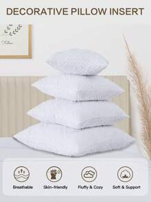 1pc Flower-Cut Pillow Cover, Romantic French Style Clipped Pillowcase Without Filler, Chic Romantic Decorative Throw Pillow Cover, Available For Casual Home Decor, Indoor Sofa, Bedroom, Dorm Room Use, Bedding, All Season