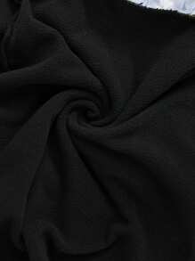 SHEIN Clasi Vestido de mujer con escote en V y panel AB, adecuado para otoño/invierno