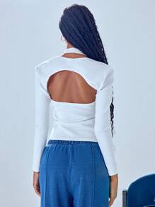 MUSERA Top de tirantes halter y bolero top casual de verano y primavera, elegante para festivales y vacaciones - Blanco - Ver 2