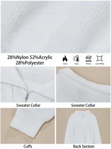 BizChic White Hooded Sweatshirt, Fashion Ladies' Knitwear For Women, Office Wear, Spring Summer - Beige - View 3