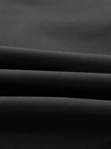 Manfinity Homme 男士纯色拉链休闲连帽夹克秋季外出黑色长袖夹克，适合朋友、丈夫、男朋友的礼物 - 黑色 - 查看 5