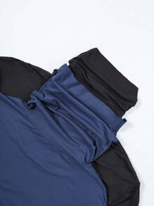 SHEIN BASICS 2 件套休闲纯色针织立领修身长袖 T 恤女款 - 彩色 - 查看 6