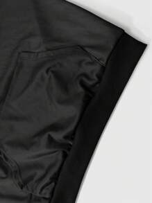 ROMWE MEN Street Life Sudadera con capucha de manga larga para hombres, con estampado de carta vintage oversize