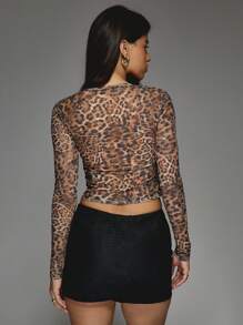MISSGUIDED Weave Faux Leather Bodycon Mini Skirt
