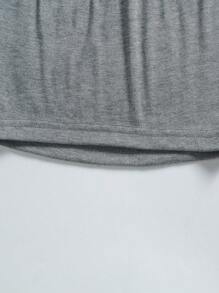 Lunelith SHEIN Lunessa Top camiseta minimalista para mujer, uso casual de todos los días