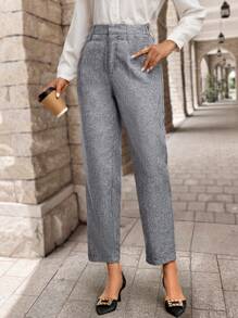 EMERY ROSE 休闲简约商务通勤锥形裤