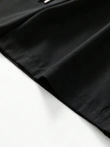 Manfinity Sport Corelite Quần short tập thể dục hàng ngày in chữ Boyfriend Style dành cho nam có dây rút ở eo - màu đen - Xem 4