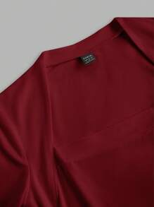 SHEIN EZwear Bộ 2 áo thun dài tay dáng ôm vừa vặn cho nữ, thích hợp cho mùa thu đông - Nhiều màu - Xem 7
