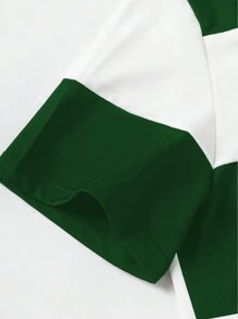 Manfinity Homme Polo a maniche corte casual e ampia, con stampa a righe, per uomo, idea regalo per ragazzo, adatta a tutte le stagioni
