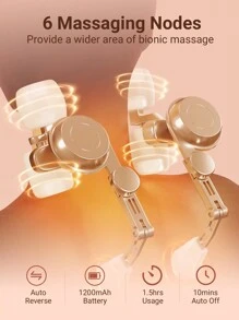 Teckwe Masajeador eléctrico de hombro y cuello 8D, masajeador de cuello con calor, almohada de masaje Shiatsu para el cuello, la espalda, los hombros y los músculos trapezoidales, regalo para hombres, mujeres, mamá, papá, regalo navideño, un regalo de salud para personas mayores, imprescindible para otoño e invierno, artículos esenciales para camping, vacaciones y accesorios de camping