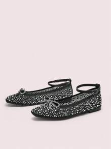 CUCCOO DOLLMOD Simple Bow Decor Square Toe Casual High Heel Slip-On Shoes For Women Spring Shoes Spring Break Easter