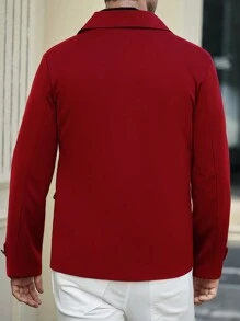 Manfinity Homme Men's Fashionable Casual Jacket - Red - View 8