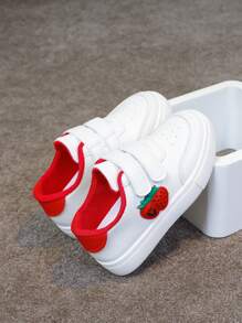 1双可爱卡通风格休闲户外平底运动鞋，适合小女孩，四季皆宜 - 彩色 - 查看 3