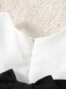 2 件休闲可爱有趣的西部牛仔元素牛印花无袖连衣裙配腰带，适合外出、派对、万圣节角色扮演，春夏 - 彩色 - 查看 8