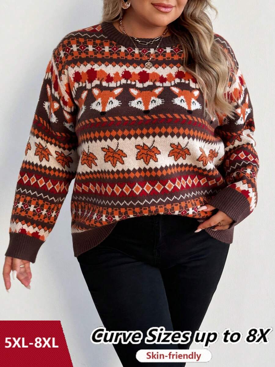 Halloween Pullover Damen Mit Kürbis Design - Langarm Sweater Größen S-XXL