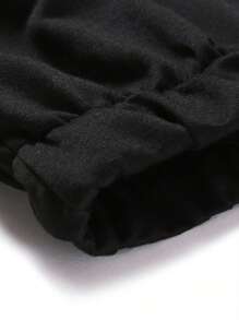 Manfinity Homme Men's Letter Print Jogger Pants, Casual Sports Sweatpants - Black - View 5