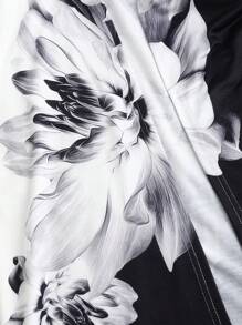 SHEIN LUNE Elegant Patterned Knit Fabric Cardigan Collar, Long Sleeve, Regular Jacket Silhouette, Autumn Fall Cloth For Women