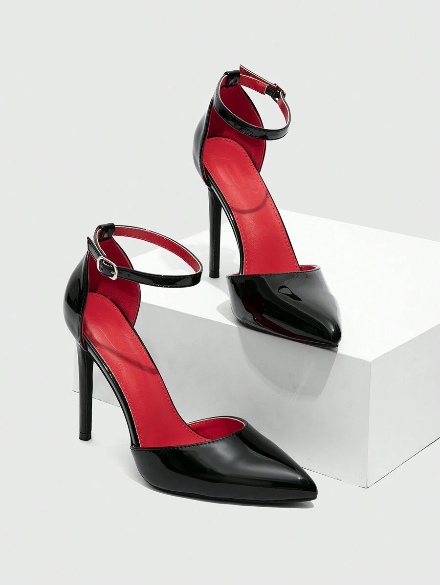 CUCCOO SZL Sexy Fashion Thin High Heel Casual Versatile Slingback Women's High Heel Shoes, Sexy For Dating, Party, Christmas, New Year For Christmas And New Year Holiday Vibe Fall And Winter - Black - View 1