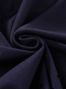 1pc Tween Girl Hollow Flower Bowknot Skirt, Spring/Summer - Royal Blue - View 4