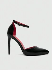 CUCCOO SZL Sexy Fashion Thin High Heel Casual Versatile Slingback Women's High Heel Shoes, Sexy For Dating, Party, Christmas, New Year For Christmas And New Year Holiday Vibe Fall And Winter - Black - View 5