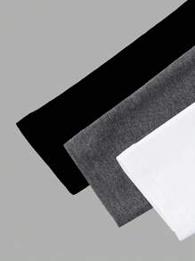 Airaco 3 Piezas Camisetas de manga larga de cuello redondo de color liso para mujer